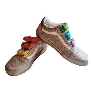 VANS X OLD SCHOOL V 5 FLOUR SHOP RAINBOW GlItter MEN 6 WOMENS 7.5